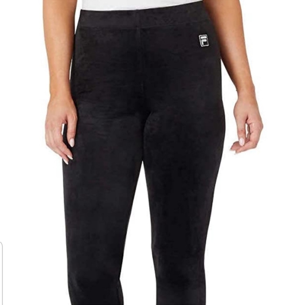 Fila Black Velvet Leggings
